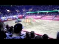 Grave Digger Loses Wheel After Jump