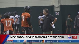 QB Jalan McClendon Gives 100% on & off the Field QB Jalan McClendon Gives 100% on & off the Field