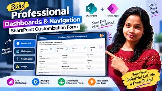 Turn a SharePoint Customization Form into a Professional Power Apps Dashboard [With Navigation Menu]
