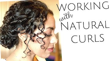 Working with natural curls - create a bridal/wedding/party up-do curly girl hairstyle