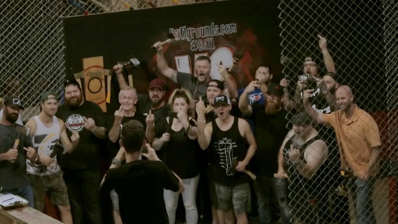 Come Take The Oath BATLGrounds Axe Throwing Promo YouTube