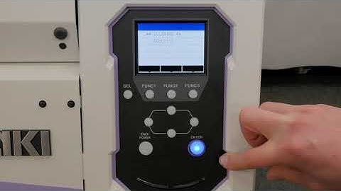 How to do a head clean || Mimaki