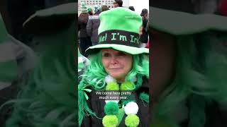 Chicago River goes green for St Patrick’s Day | #RTENews #StPatricksDay