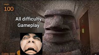 MOAI | Nextbot Chasing All Difficulty Full Gameplay (Nerd,Medium,Hard,Extreme)