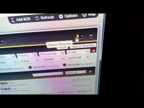 Raspberry Pi + Node.js + Arduino LeoStick + SABnzbd