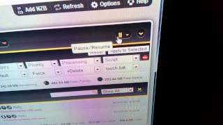 Raspberry Pi + Node.js + Arduino LeoStick + SABnzbd