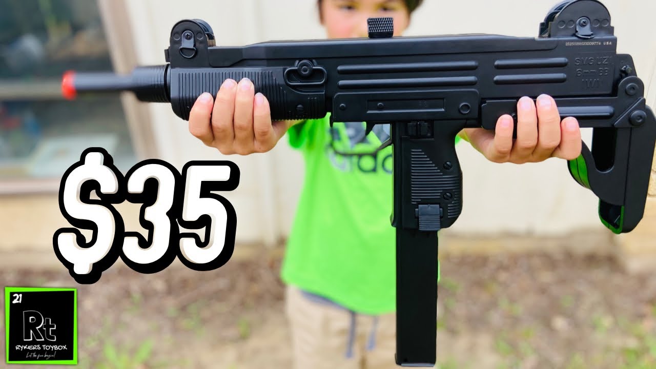 Uzi Airsoft Bb Gun Full Auto Unboxing Youtube