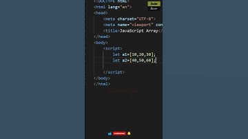 Add 2 arrays in Javascript | Java Script Arrays | Techiebuzer #array #javascript #adding #math #js