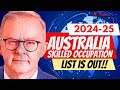 Latest updates on 202425 australias skilled occupation list  australia immigration news