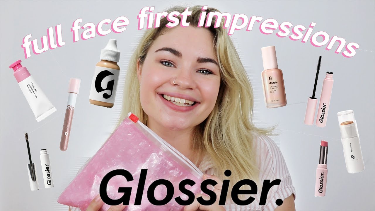 Full Face of GLOSSIER First Impressions, is it worth the hype? 🤔