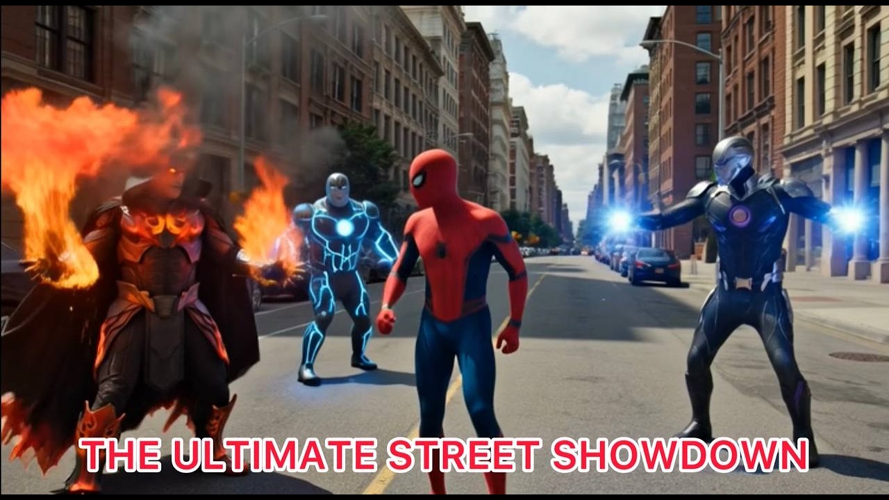 Spider-Man vs The Elemental Trio”