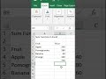 Sum Function in Excel using Tamil