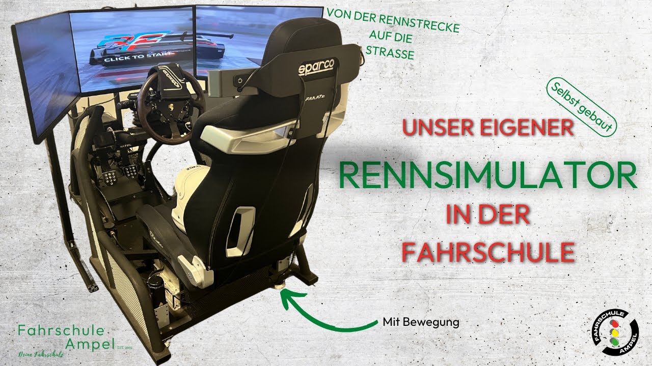 Unser erster selbst gebauter Simulator - Rennsimulator in der Fahrschule