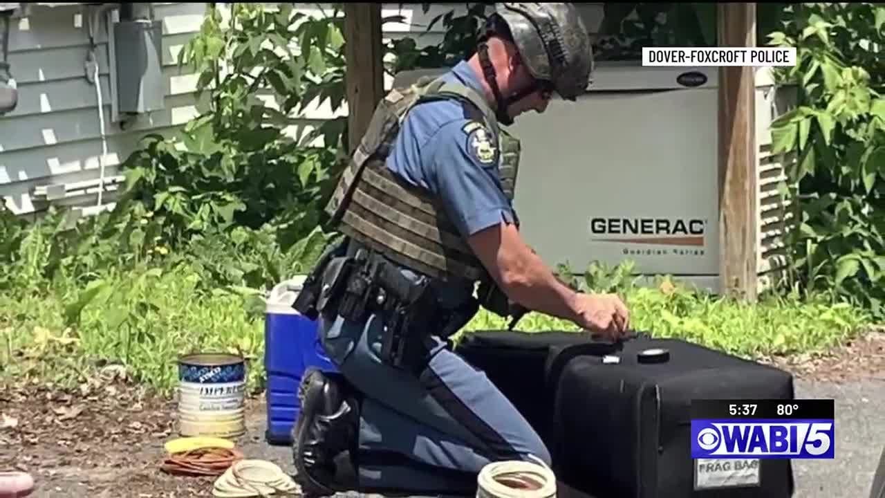 Cooler filled with old demolition explosives brought to DoverFoxcroft