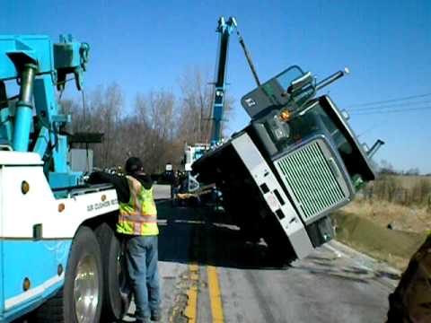 ROLLING A WRECKED FERTILIZER truck fulton county indiana