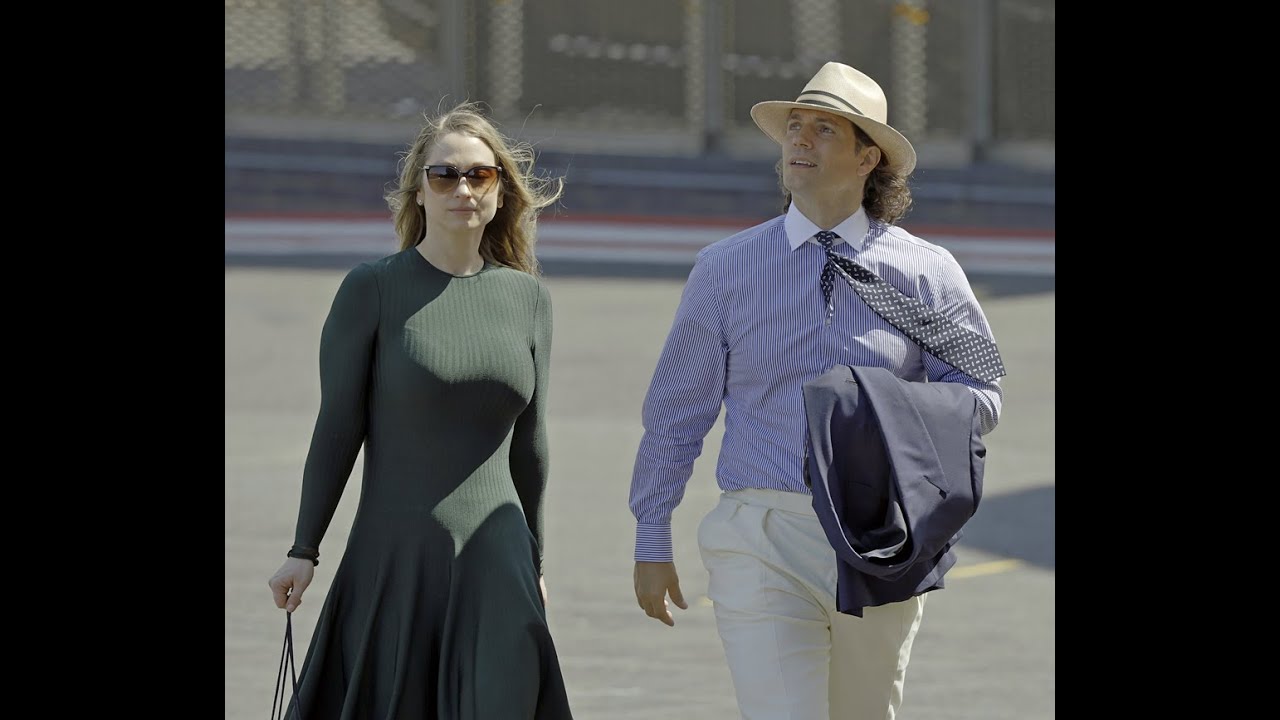 Superman actor Henry Cavill & partner off to see the men's tennis final