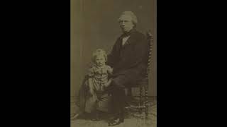Peter Elias Hall og barnebarnet Peter Topsøe, ca. 1868