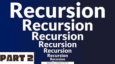 RECURSION IN JAVA PART 2 |BASICS FOR ISC COMPUTER SCIENCE