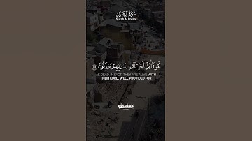 ولا تحسبن الذين قُتلوا في سبيل الله أمواتًا | تلاوة تهز القلب - القارئ مصطفي نصار