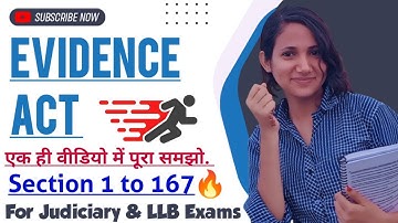 Indian Evidence Act 1872 Full Lecture in one video, All Sections of Indian Evidence Act in one video