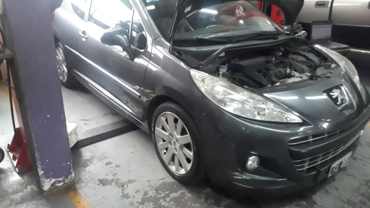 P0134 P0172 PEUGEOT 207 GTI MOTOR THP HUMO NEGRO Y FALLA