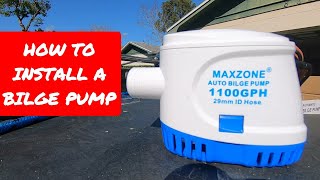 How to install an automatic bilge pump