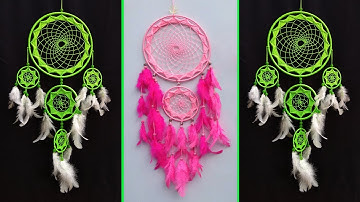 DIY Super Easy Way to Make Dreamcatcher | Step by step slow video tutorial