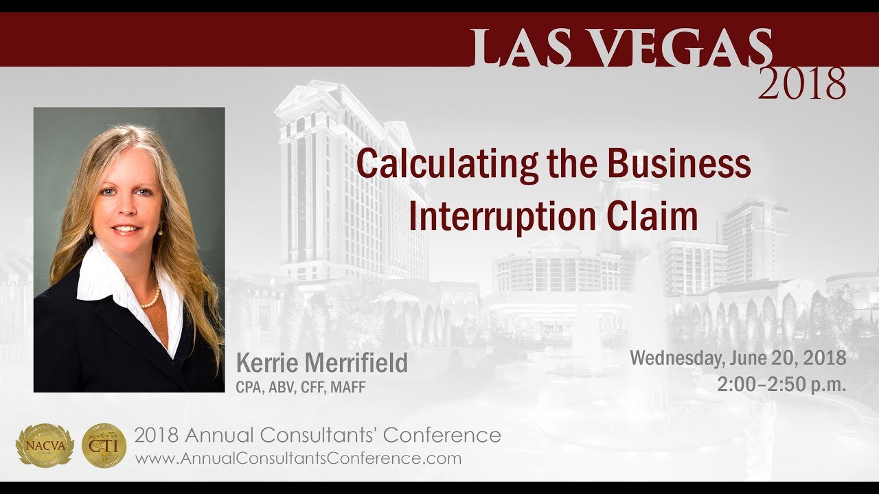 Calculating the Business Interruption Claim | Kerrie Merrifield interviewed by Janae Castell