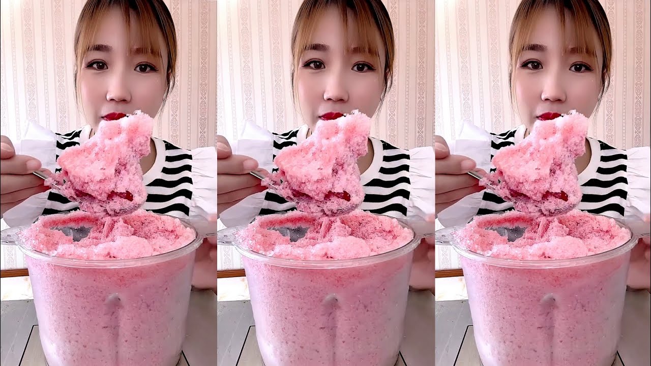ASMR SHAVED ICE EATING QIAN