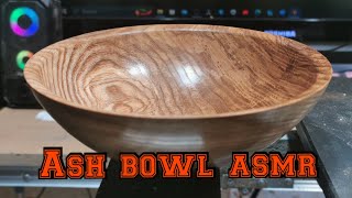 Woodturning | Ash bowl in real time