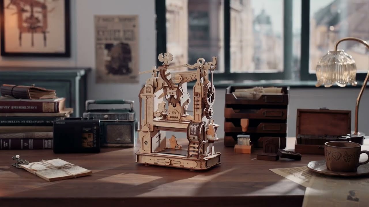 📜New Arrival📜 Step Back in Time with ROKR Classic Printing Press! 🚀🔍 