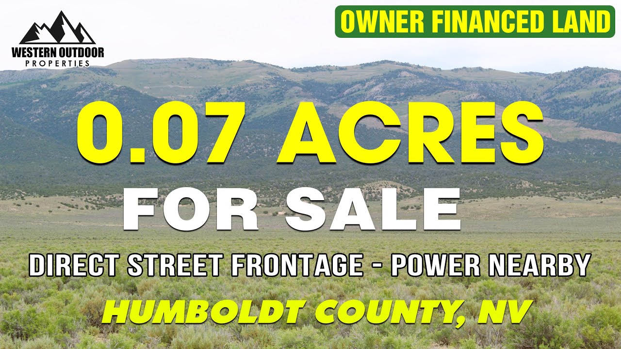 .07 Acres For Sale in Humboldt County, NV | Seller Financing | Power Nearby | Mountain Views | 21062