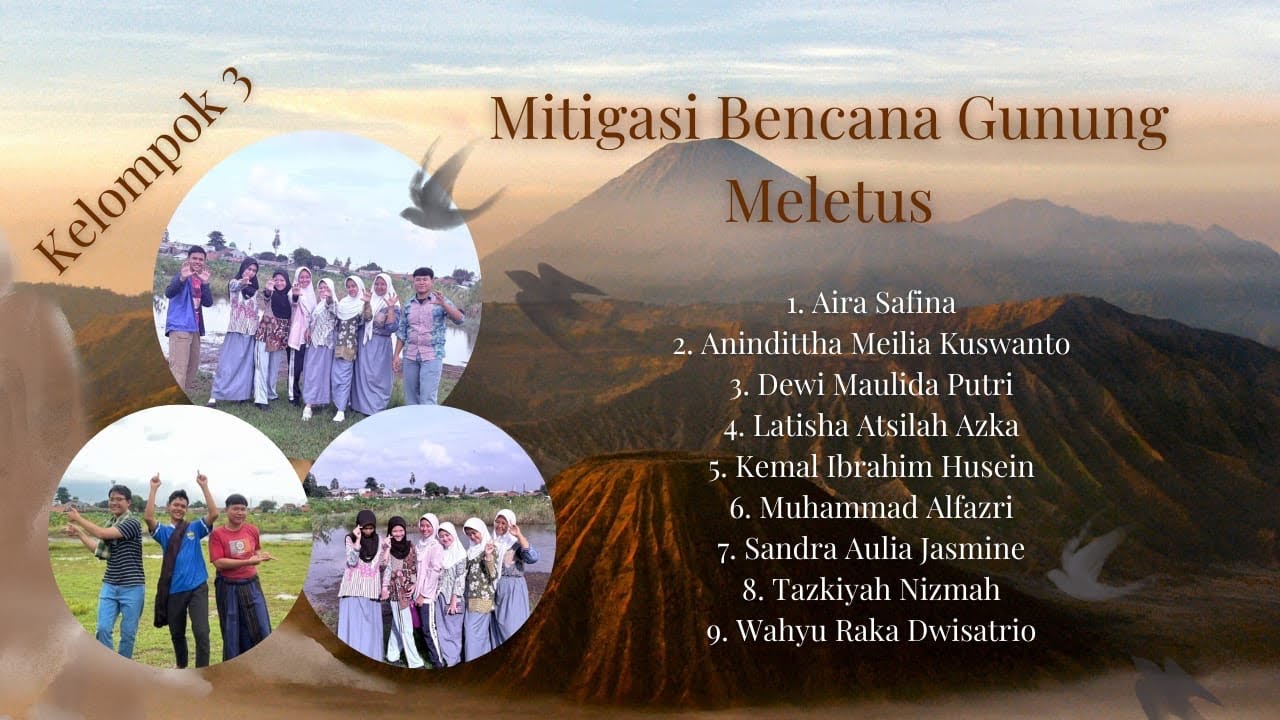 MITIGASI BENCANA GUNUNG MELETUS KELOMPOK 3 || GEOGRAFI
