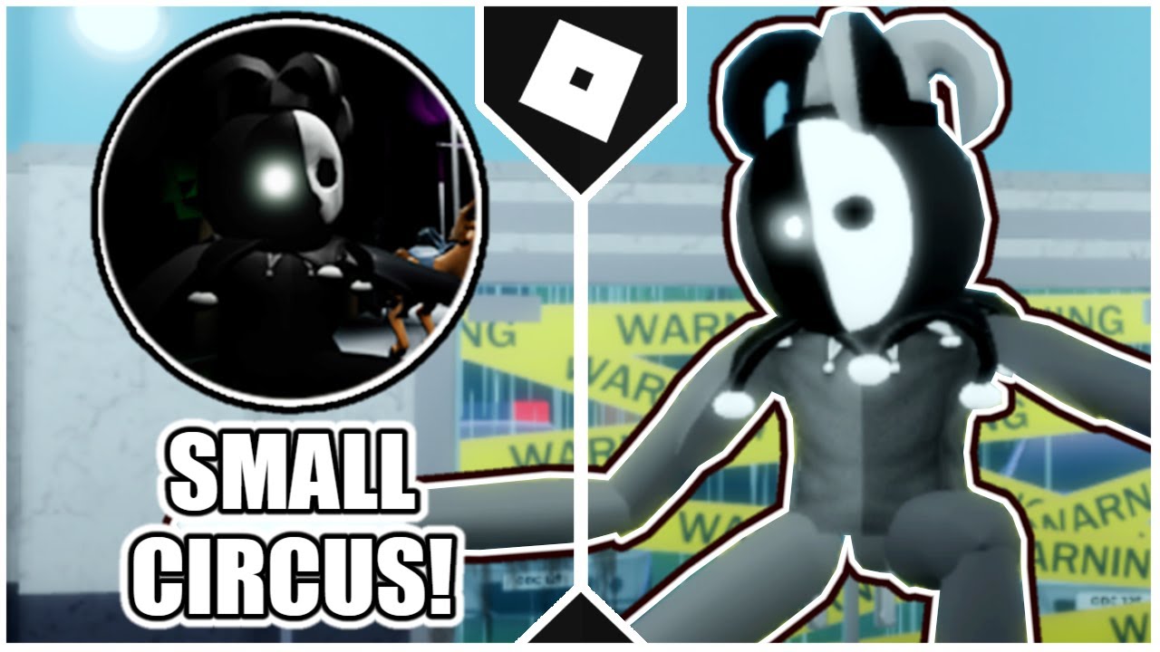 How To Get Small Circus Badge Jester Morph In Accurate Piggy Roleplay Roblox Youtube - black white jester shirt roblox