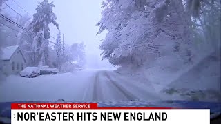 April #Noreaster hits #NewEngland with heavy, wet snow, downed trees, and power outages