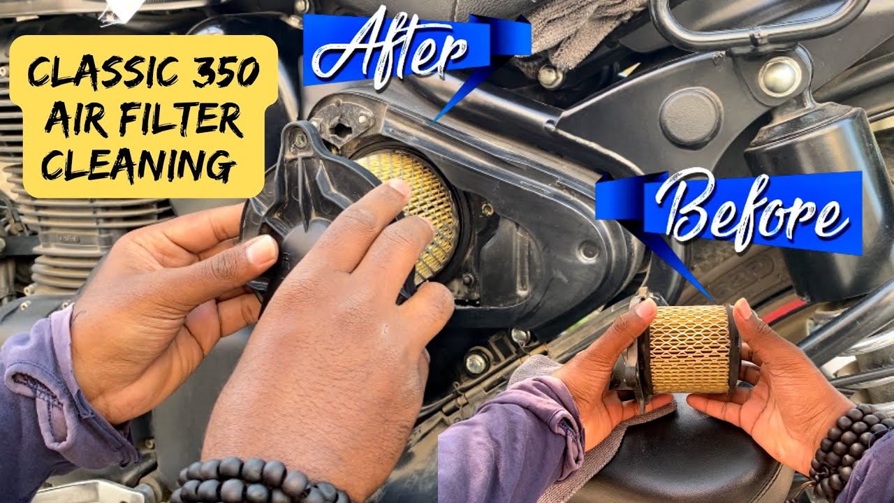 How to clean Classic Reborn air filter Classic 350 Air Filter