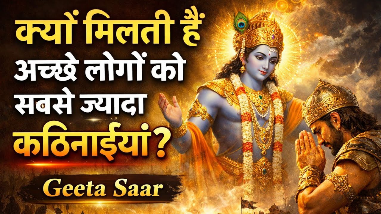 क्यों मिलती हैं अच्छे लोगों को सबसे ज्यादा कठिनाइयाँ? | गीता का सच्चा संदेश🙏🏻🙏🏻🙏🏻🙏🏻