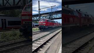 218 415 + 218 406 mit IC 2013 nach Oberstdorf Abfahrt in Göppingen #trainbawü #br218 #ic2013 #ic1
