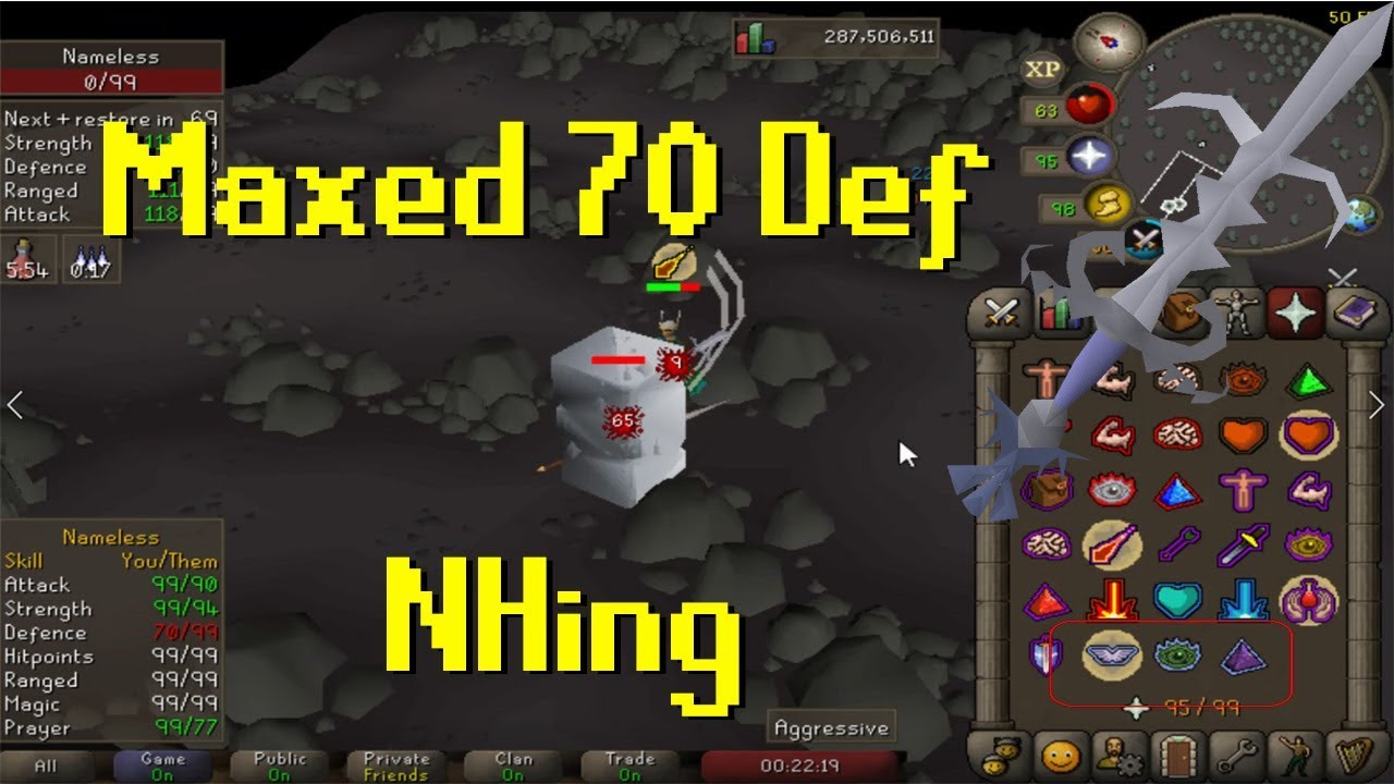 Maxed 70 Defence NHing (OSRS) YouTube