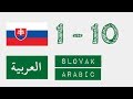 الأرقام من 1 إلى 10 - اللغة السلوفاكية - عربى