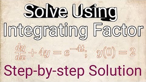 Solve the initial value problem y