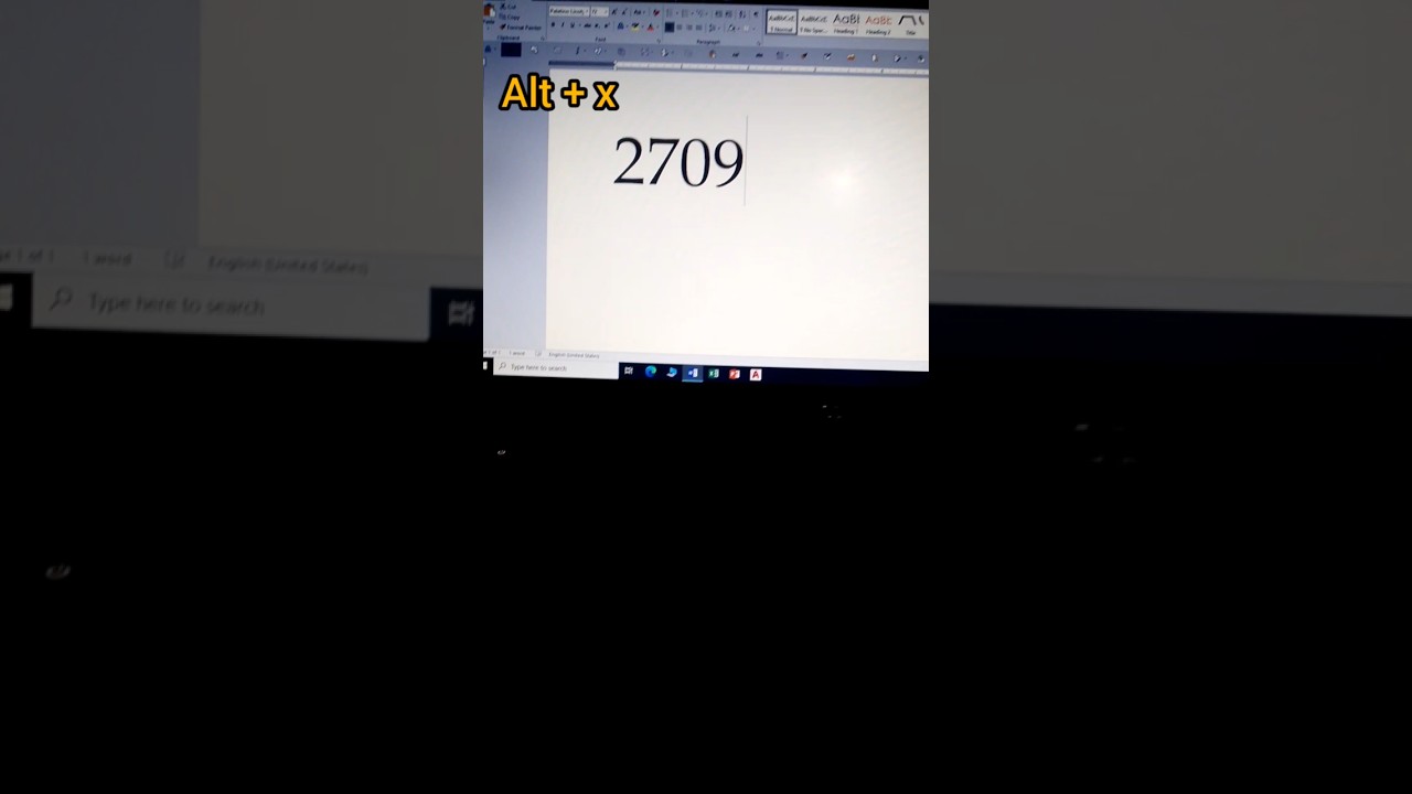 Phone Email Symbol Shortcut Key in MS Word