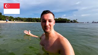 There Is A Beach In Singapore?! 🇸🇬 (Sentosa Island)