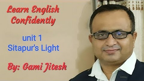 Std. 10 English Unit 1  Sitapur