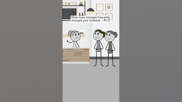 When toxic manager frequently changes your schedule Pt 07 #animation #manager #corporate