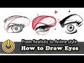 Drawing Eyes ///  From Realistic to Anime Style