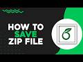 How To Save ZIP File From Overleaf (Quick Tutorial)