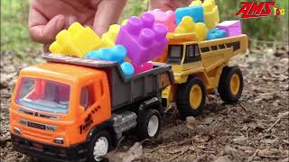 جسر المكعبات ، مغامرات السيارات ، المعدات الصغيره - انقاذ كوبري صغير - colo play with blocks screenshot 5