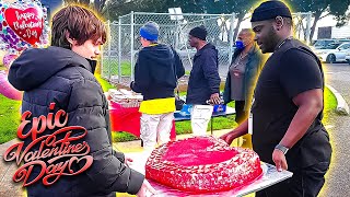 Making A 50Pound Cake For The Homeless!