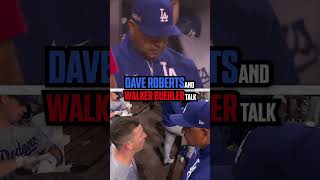 What were they saying? 🤔 #Daveroberts #Dodgers #MLB #NLDS
